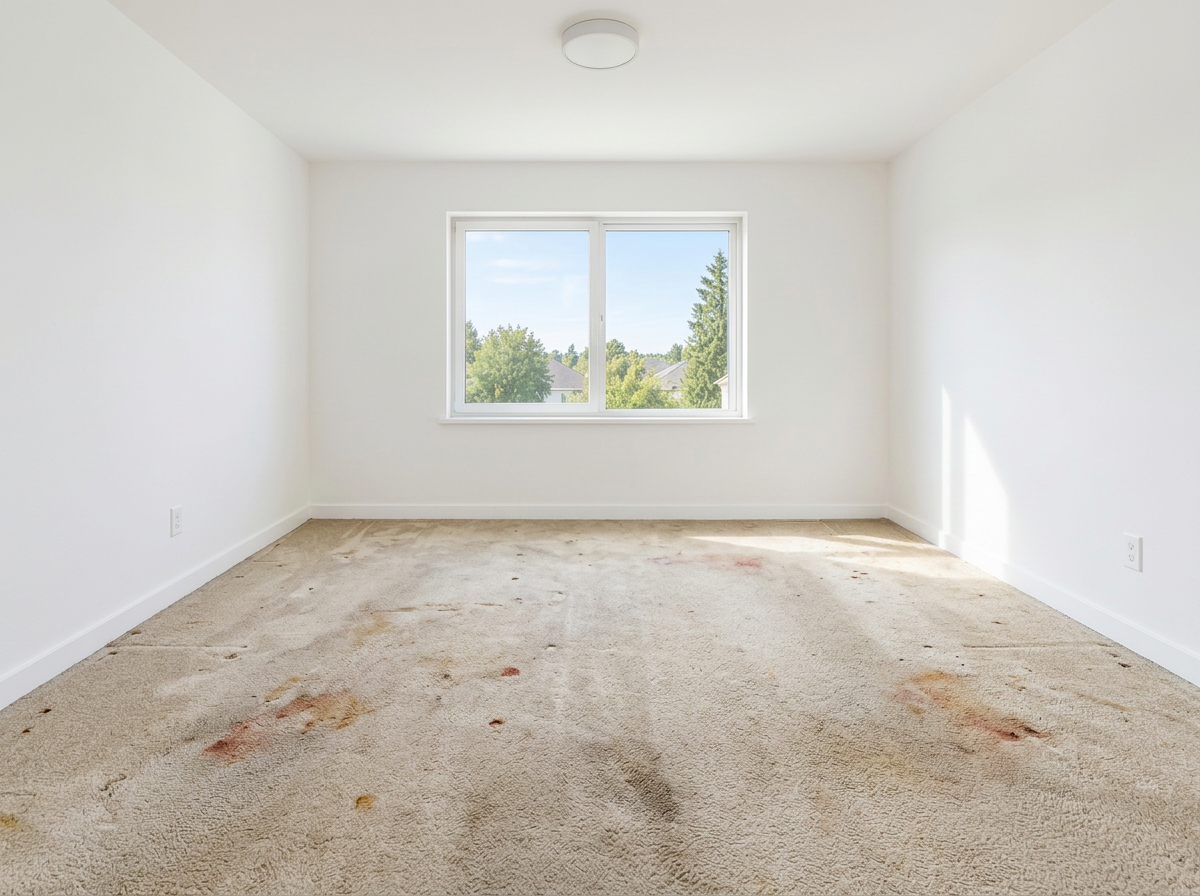 Before: dated original floor