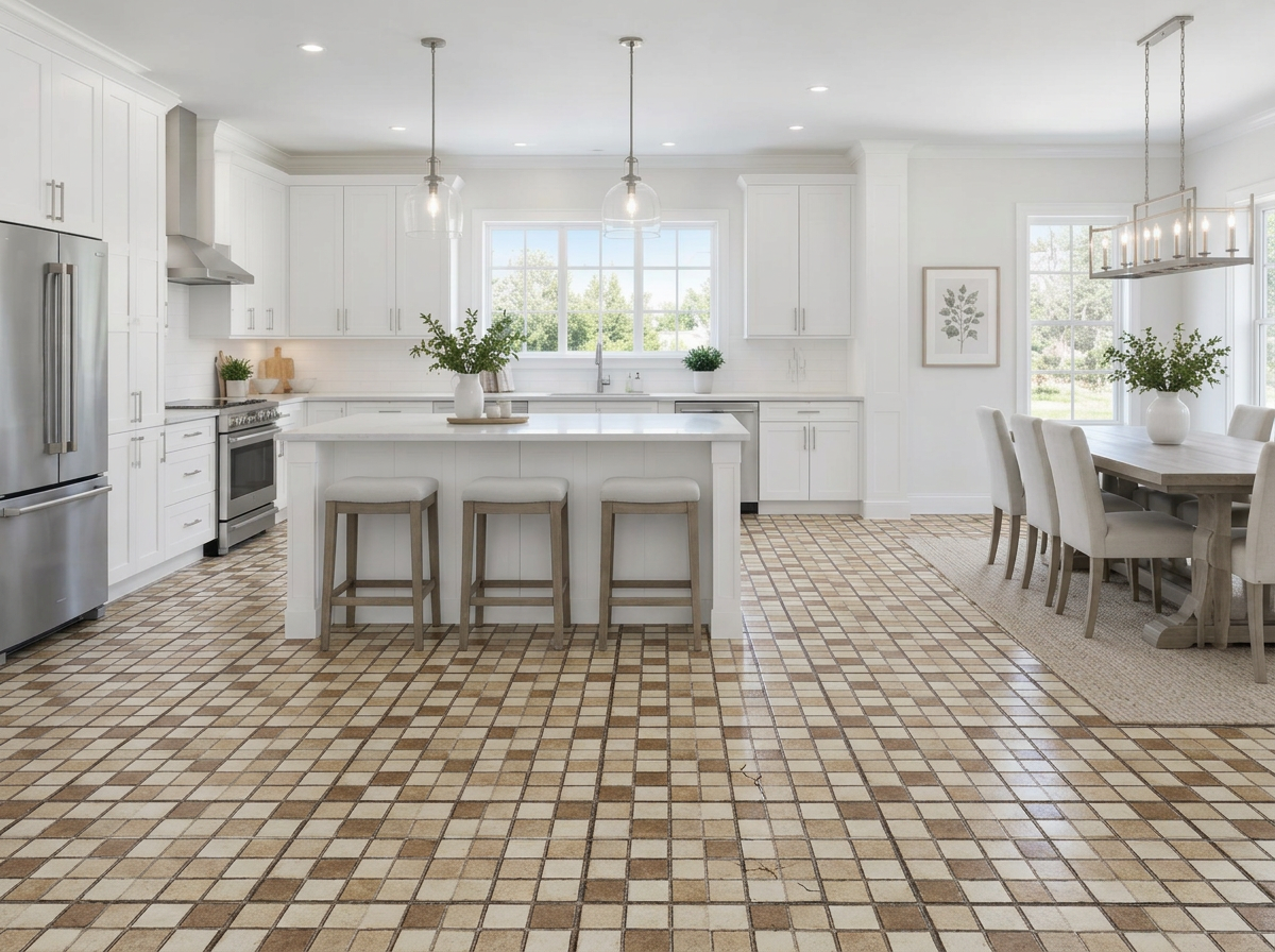 Before: dated original floor